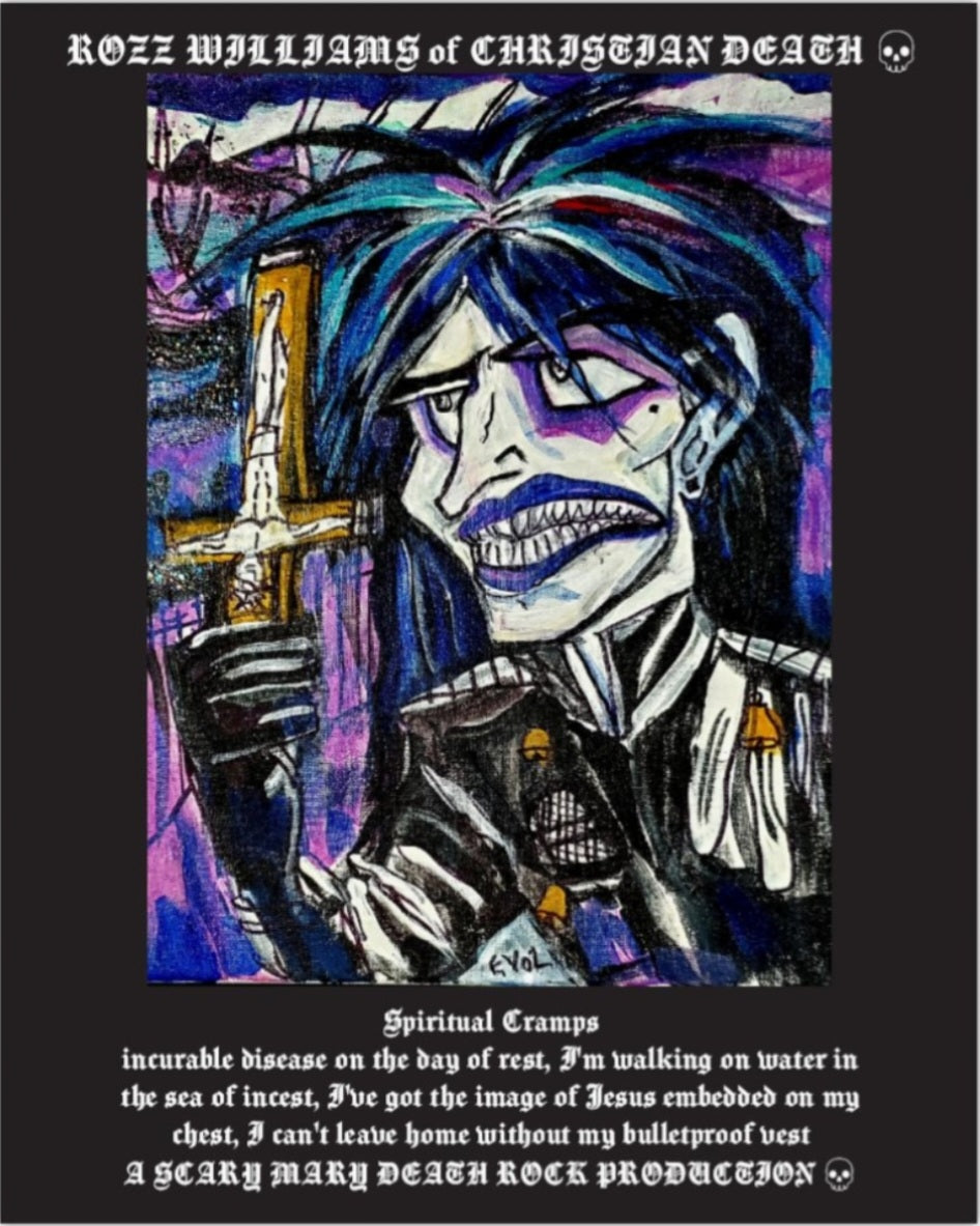 1. ROZZ WILLIAMS CHRISTIAN DEATH POSTER💀